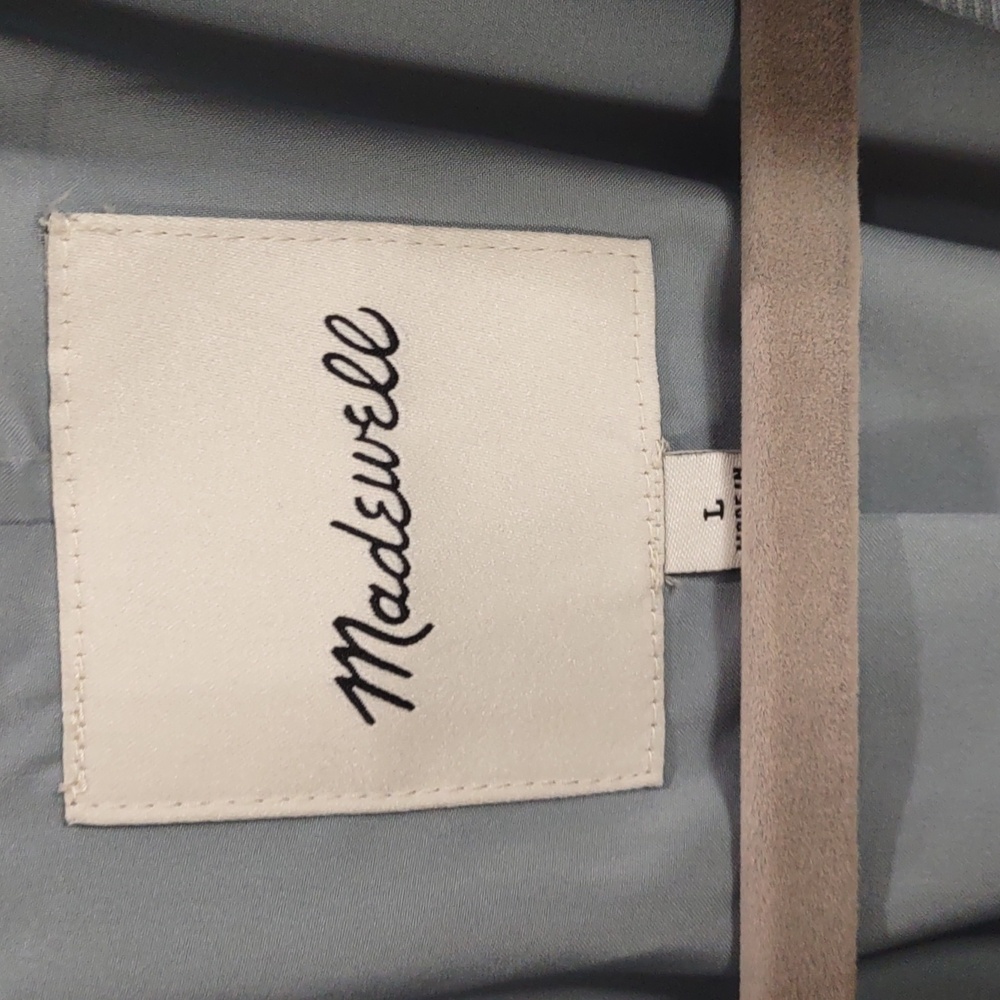 Madewell Light Blue Jacket, Size L - Picture 5 of 17